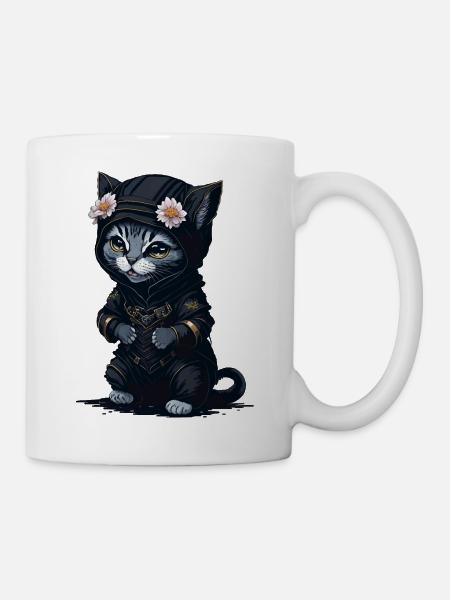 Avec ce motif, vous deviendrez un ninja - Mug blanc - blanc
