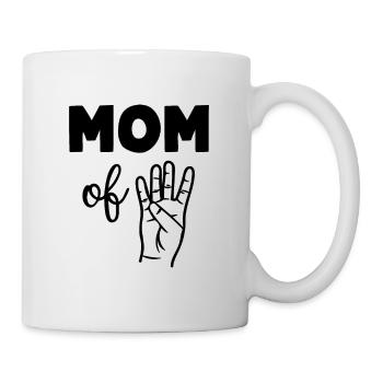 Mom of Four - Mug - white - Right