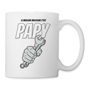 Cadeau papy bricoleur - Mug blanc - blanc - Droite