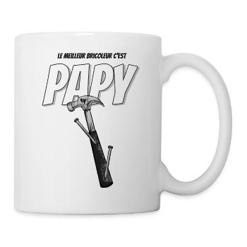 Cadeau papy bricoleur - Mug blanc - blanc - Droite