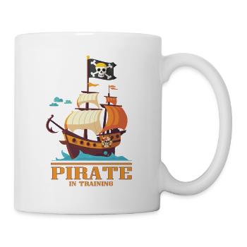 Pirate in Training / Pirateship - Tasse - Weiß - Rechts