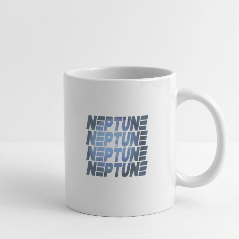 Conception de Neptune Mug blanc