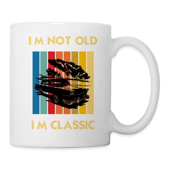vantage, CLASSIC, I'M NOT OLD I'M CLASSIC T-SHIRT - Mug blanc - blanc - Droite
