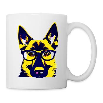 Hundeliebe Schäferhund Hunde Hundehalter Hund - Tasse - Weiß - Rechts