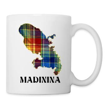 Carte Martinique Madras Cadeau Vacances - Mug blanc - blanc - Droite