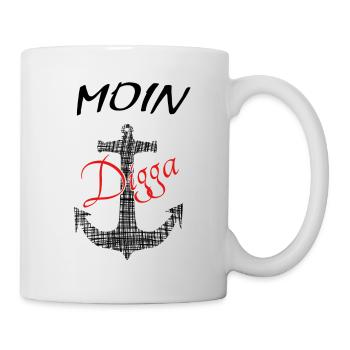 Moin - Tasse - Weiß - Rechts