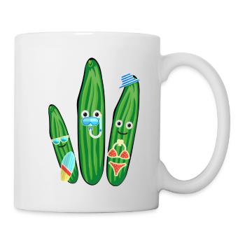 Vacation, Vacation, Cucumbers, Family, Diving - Mug - white - Right