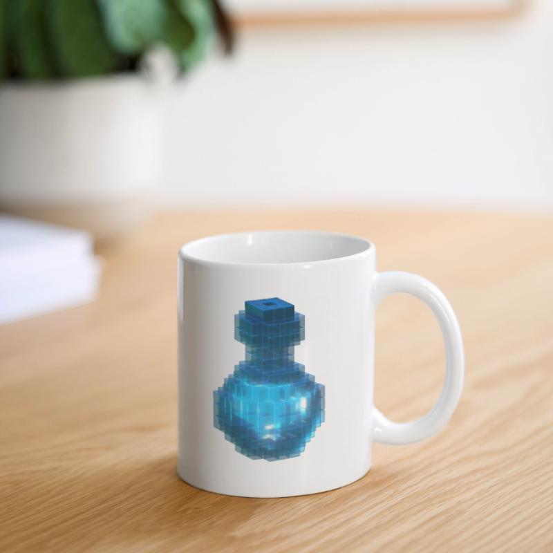 Witch Wizard Magic Potion Cube Bottle Ocean Blue Mug