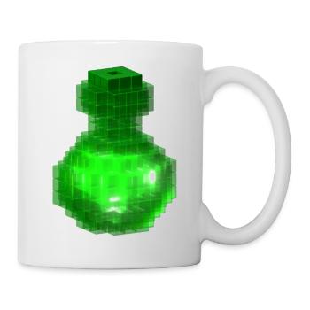 Gothic Metal Vegan Grün Halloween Zauberflasche - Tasse - Weiß - Rechts