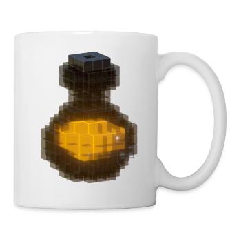 3D Design Black 3D Cubes Bottle Orange Potion 2023 - Mug - white - Right