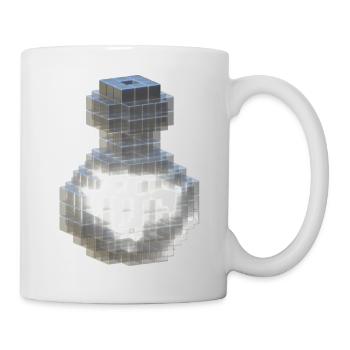 Weiße Kristallflasche mit fluoreszierendem weißem Trank - Tasse - Weiß - Rechts