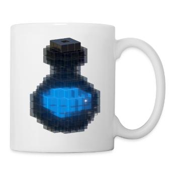 3D Design 3D Cube Black Bottle & Ocean Blue Potion - Mug - white - Right