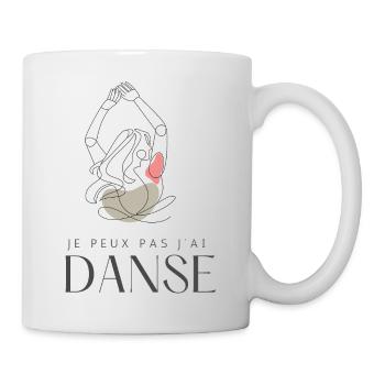 Je peux pas j'ai danse - Mug blanc - blanc - Droite