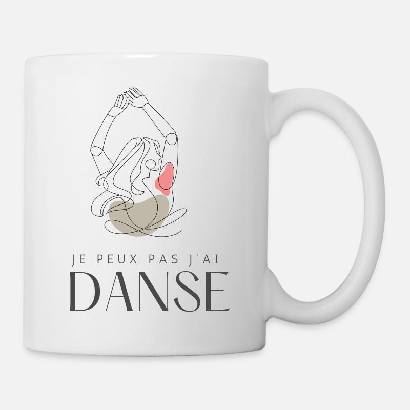 Je peux pas j'ai danse - Mug blanc - blanc