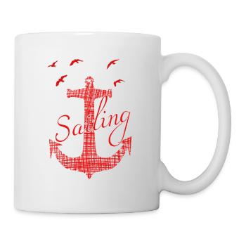 Sailing Anker Captain - Tasse - Weiß - Rechts