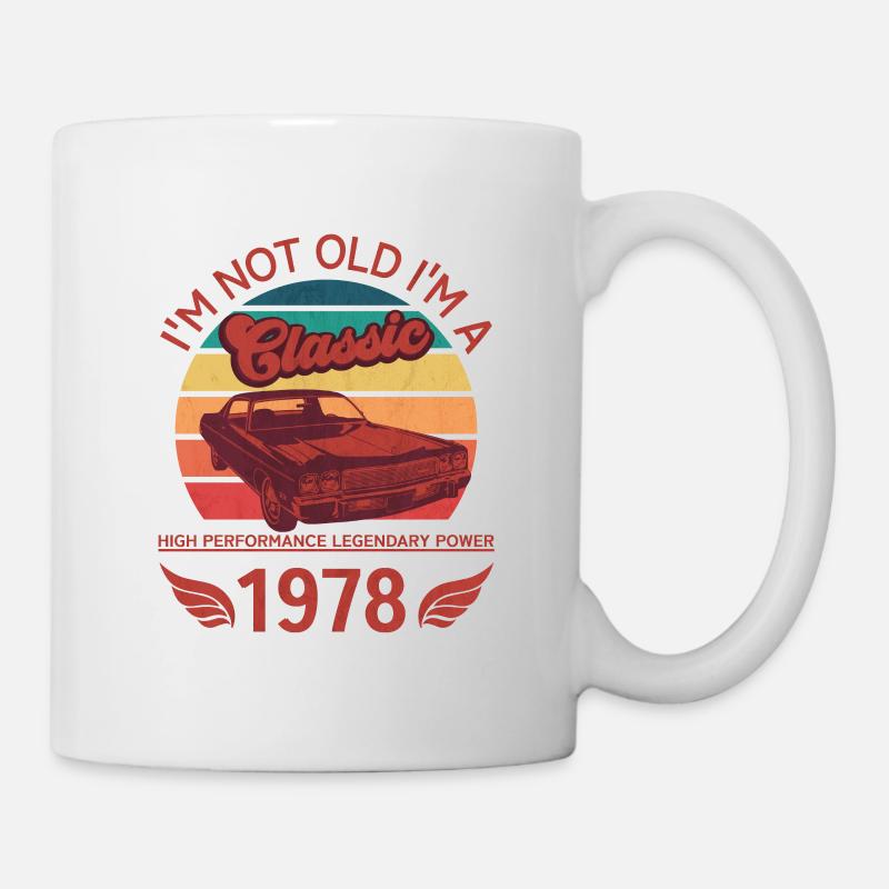 Je ne suis pas vieux je suis un classique - Mug blanc - blanc
