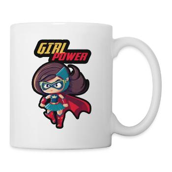 Super-héroïne Girl Power - Mug blanc - blanc - Droite