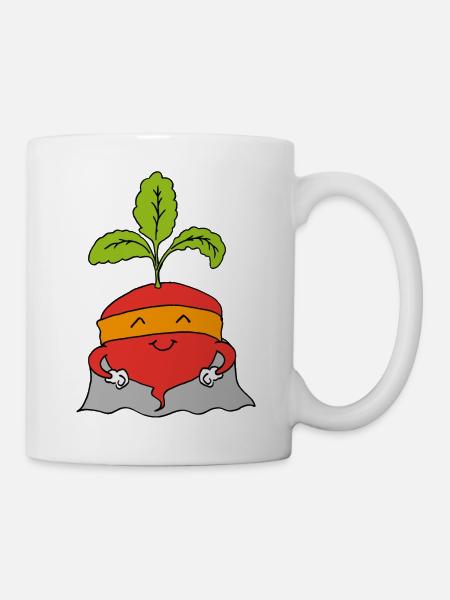 Radischen Superheld - Tasse - Weiß