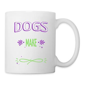 bday green flower power gift idea gift statement - Tasse - Weiß - Rechts