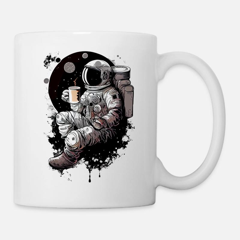 Astronaut on the moon - Mug - white