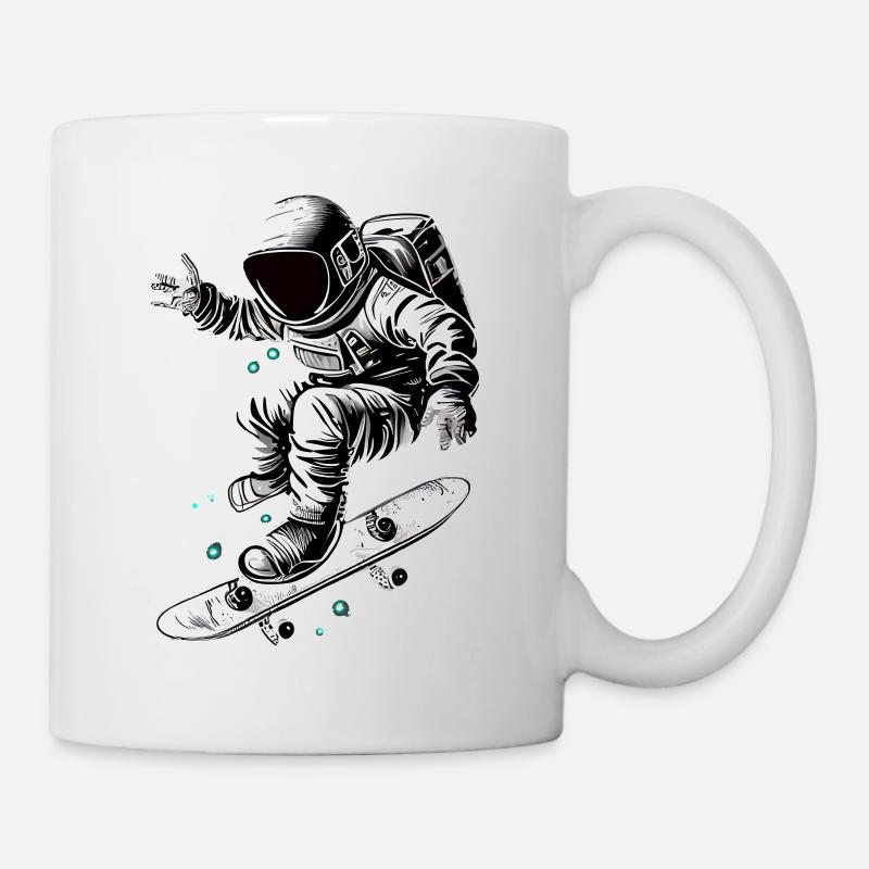 Patineur astronaute - Mug blanc - blanc