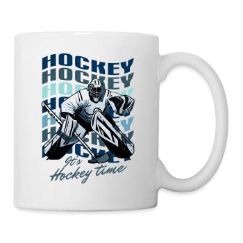 Hockey-Zeit - Tasse - Weiß - Rechts