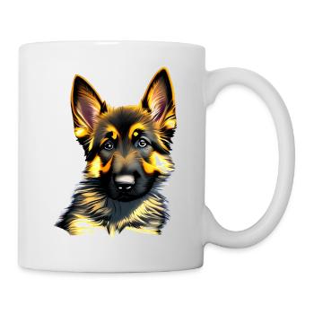 Propriétaire de chien Chien Chiot Berger allemand - Mug blanc - blanc - Droite