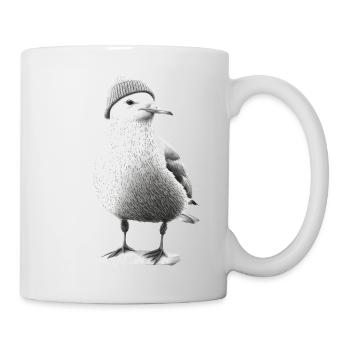 Bonnet Seagull de la mer du Nord Bonnet - Mug blanc - blanc - Droite