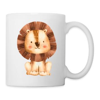 mignon petit lion - Mug blanc - blanc - Droite