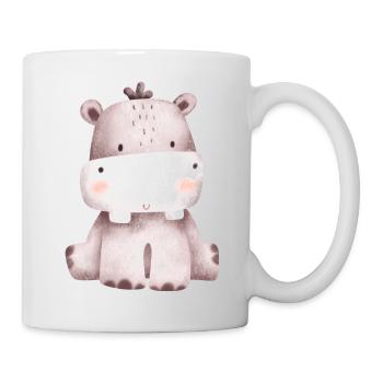 Hippopotame - Mug blanc - blanc - Droite