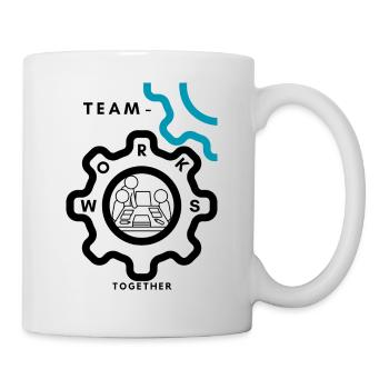 Team Work - Tasse - Weiß - Rechts