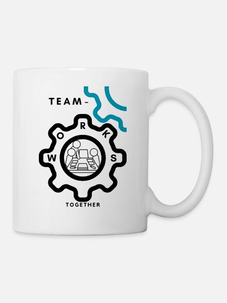 Travail d’équipe - Mug blanc - blanc