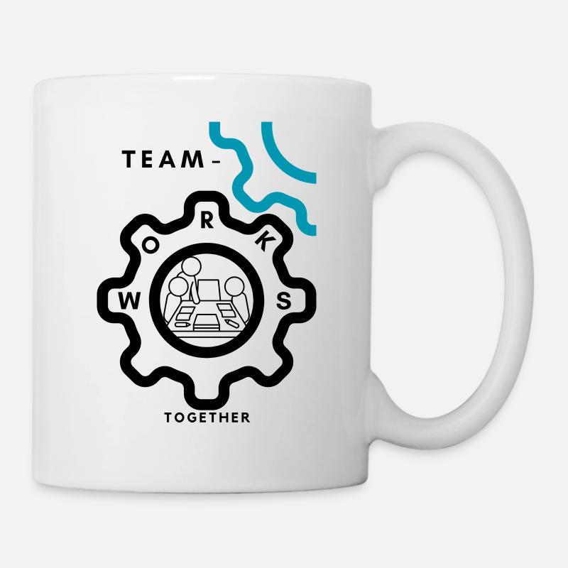 Travail d’équipe - Mug blanc - blanc