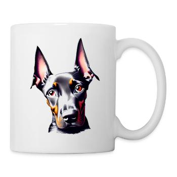 Doberman Doberman chiot Doberman chien dresseur - Mug blanc - blanc - Droite