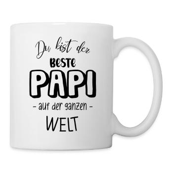 Du bist der beste PAPI auf der ganzen Welt - Tasse - Weiß - Rechts