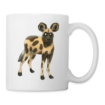 Wildhund - Tasse - Weiß - Rechts