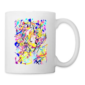 Colors Art Abstract - Mug - white - Right
