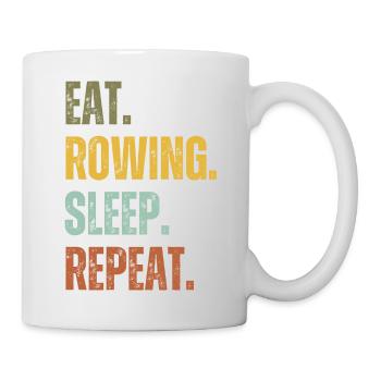EAT ROWING SLEEP REPEAT - Mug - white - Right