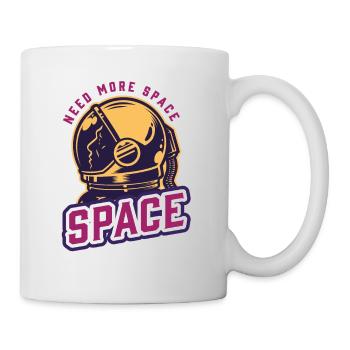 need more space astronaut Cosmic vintage - Mug - white - Right