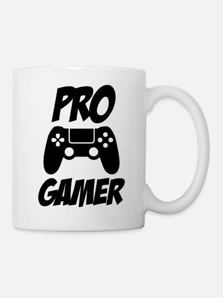 pro gamer - Tasse - Weiß