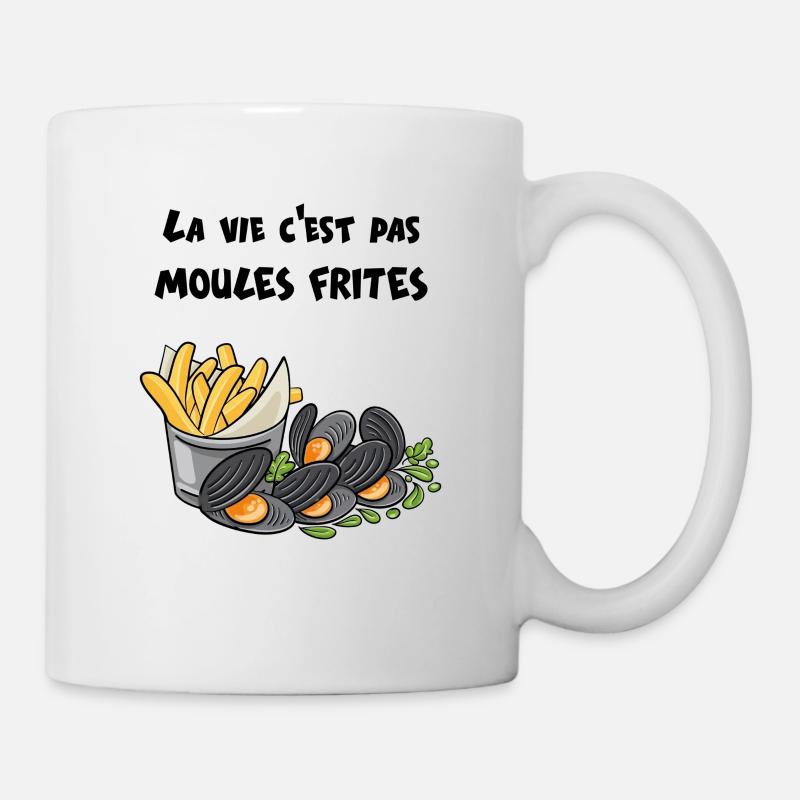 Moules frites - Mug blanc - blanc