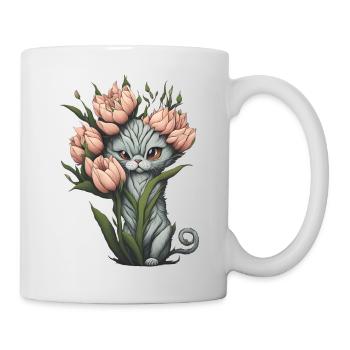 Alien Cat Flower - Mug - white - Right