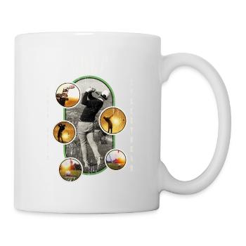 Golf Golfen Golfspieler Sport Hobby Club Vintage - Tasse - Weiß - Rechts