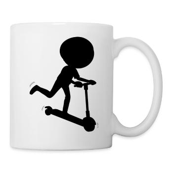 E-Scooter Roller Scooter - Mug blanc - blanc - Droite