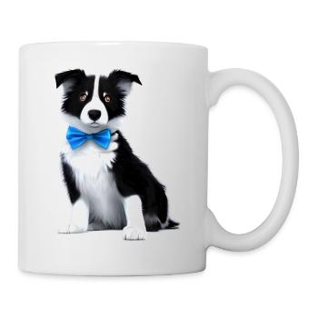 Hundehalter Border Collie Hunde Hundeliebhaber - Tasse - Weiß - Rechts