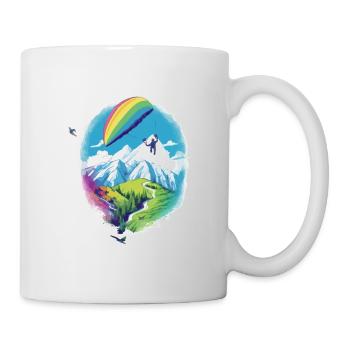 Gleitschirmfliegen Cedric - Tasse - Weiß - Rechts
