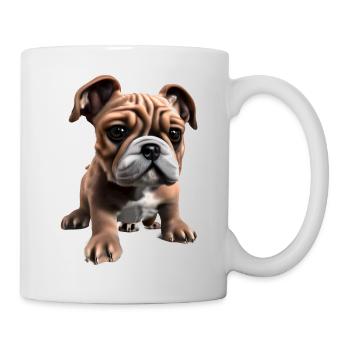 Hundehalter Hund Bulldogge Hunde Hundebesitzer - Tasse - Weiß - Rechts