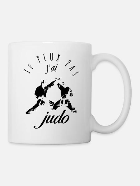 Je peux pas, j'ai Judo : la passion de la pratique - Mug blanc - blanc