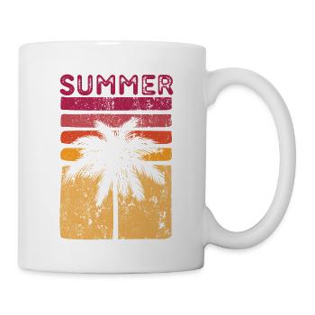 Summer retro sunset surfer - Mug - white - Right