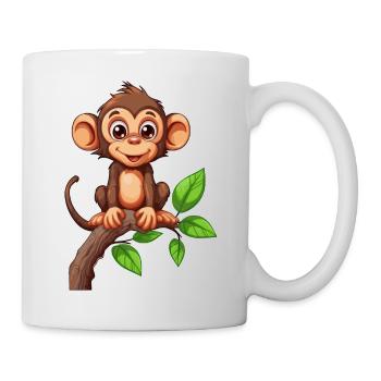 Playful Jungle Jive Monkey - Mug - white - Right